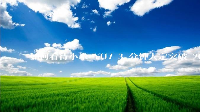如何看待小米 YU7 3 分钟大定突破 20 万辆，锁单 12.2 万辆？小米汽车做对了什么？