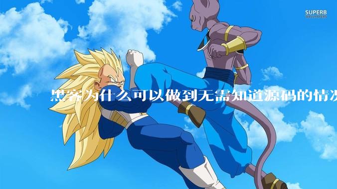 黑客为什么可以做到无需知道源码的情况下找出系统漏洞？